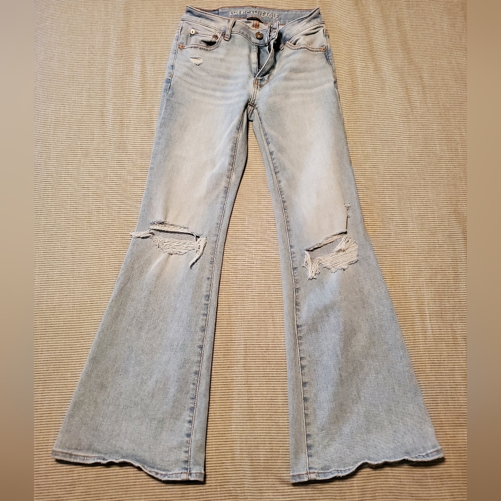 American eagle flare jeans size 00s